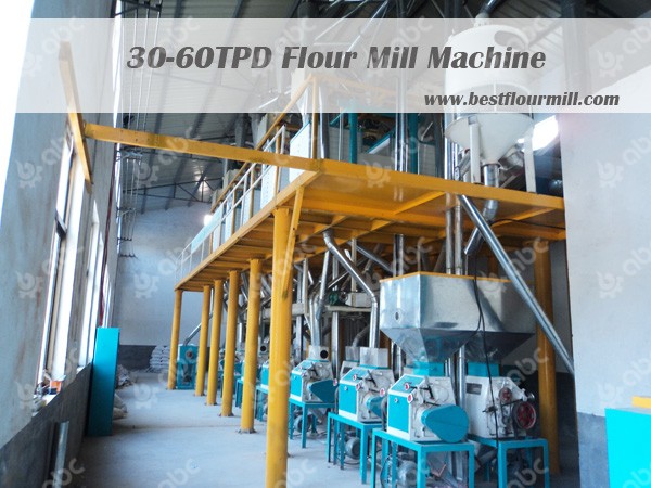 medium size flour mill machine 30-60TPD